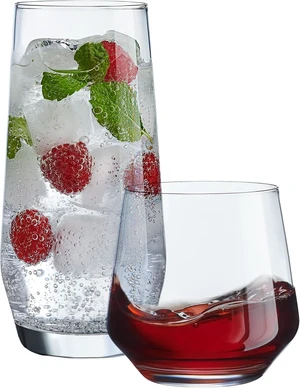 Everyday Drinking Glasses Set of 8-4 Tall Highball Glass Cups & 4 Short Dof Drinking Glass, Kitchen Glasses for Cocktail, Iced Coffee, Beer, Ice Tea, Wine, Whiskey, Water, & Drinkware. Everyday Drinking Glasses Set of 8-4 Tall Highball Glass Cups & 4 Short Dof Drinking Glass, Kitchen Glasses for Cocktail, Iced Coffee, Beer, Ice Tea, Wine, Whiskey, Water, & Drinkware.