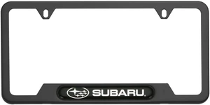 Logo License Plate Frame SOA342L167 Matte Black Outback Legacy Wrx STi Impreza Forester Crosstrek Brz Ascent Solterra Tribeca Trailseeker Uncharted Genuine OEM Logo License Plate Frame SOA342L167 Matte Black Outback Legacy Wrx STi Impreza Forester Crosstrek Brz Ascent Solterra Tribeca Trailseeker Uncharted Genuine OEM