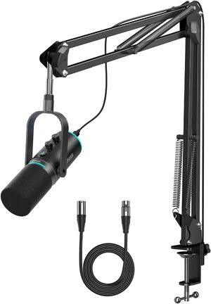 PUPGSIS XLR/USB Dynamic Podcast Microphone for Streaming/Recording/Gaming PUPGSIS XLR/USB Dynamic Podcast Microphone for Streaming/Recording/Gaming