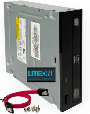 Lite-On 24x Dual-Layer SATA DVD±RW Optical Drive I Installation Kit Included, Reading and Writing CDs and DVDs, for Desktop Computers, Duplicator, Servers, Workstations Lite-On 24x Dual-Layer SATA DVD±RW Optical Drive I Installation Kit Included, Reading and Writing CDs and DVDs, for Desktop Computers, Duplicator, Servers, Workstations