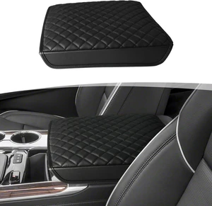 Center Console Armrest Cover for 2021-2026 Cadillac Escalade Black Center Console Armrest Cover for 2021-2026 Cadillac Escalade Black