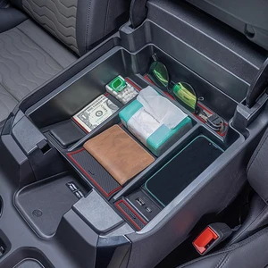 22-26 Red Refreshed Full Tray Compatible with 2022-2026 Silverado/Sierra 1500 and 2024-2026 Chevy Silverado/GMC Sierra 2500HD 3500HD, Armrest Organizer (Full Console w/Bucket Seats ONLY) 22-26 Red Refreshed Full Tray Compatible with 2022-2026 Silverado/Sierra 1500 and 2024-2026 Chevy Silverado/GMC Sierra 2500HD 3500HD, Armrest Organizer (Full Console w/Bucket Seats ONLY)