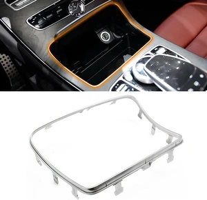 Chromed Center Console Cup Holder Trim Frame for Benz C W205 W253 Chromed Center Console Cup Holder Trim Frame for Benz C W205 W253