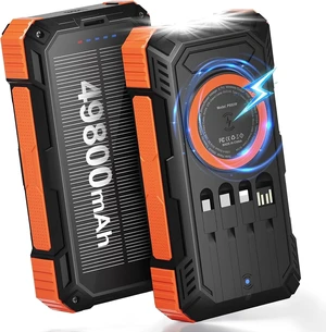 Solar Charger Power Bank 49800mAh, Portable Wireless Charger for iphone Solar Charger Power Bank 49800mAh, Portable Wireless Charger for iphone