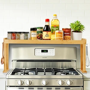 Over the Stove Spice Shelf,32.9" Spice Rack Organizer for Kitchen Over the Stove Spice Shelf,32.9" Spice Rack Organizer for Kitchen