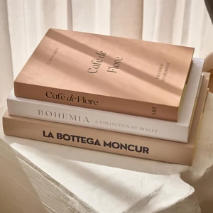 Decorative Coffee Table Books, Set of 3, Beige Neutral Tones, Real Pages Decorative Coffee Table Books, Set of 3, Beige Neutral Tones, Real Pages