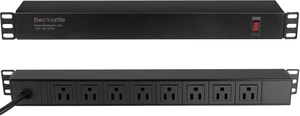 8 Outlet Rack Mount PDU Power Strip, 15A, 125V, 1875W 8 Outlet Rack Mount PDU Power Strip, 15A, 125V, 1875W