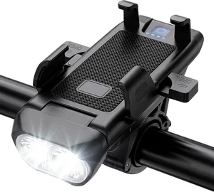 4-in-1 Bike Phone Holder with Light and Charger 4-in-1 Bike Phone Holder with Light and Charger