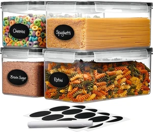 Large Airtight Food Storage Containers with Lids Set of 4 3.2L - 102 fl. oz Pasta storage Containers, BPA Free Plastic Spaghetti container - Air Tight Canisters for Kitchen Pantry Organization Large Airtight Food Storage Containers with Lids Set of 4 3.2L - 102 fl. oz Pasta storage Containers, BPA Free Plastic Spaghetti container - Air Tight Canisters for Kitchen Pantry Organization