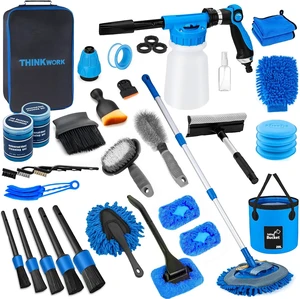 Car Wash Kit with Foam Gun, Complete Car Detailing Kit 40 PCS Car Wash Kit with Foam Gun, Complete Car Detailing Kit 40 PCS