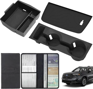 Upgraded for 2026 Subaru Forester Accessories Center Console Organizer 4Pcs Upgraded for 2026 Subaru Forester Accessories Center Console Organizer 4Pcs