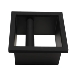 Espresso Coffee Ground Knock Box Chute, Built-in Desktop Waste Bucket, Stainless Steel Bottomless Knocking Residue Box (Rectangle) Espresso Coffee Ground Knock Box Chute, Built-in Desktop Waste Bucket, Stainless Steel Bottomless Knocking Residue Box (Rectangle)