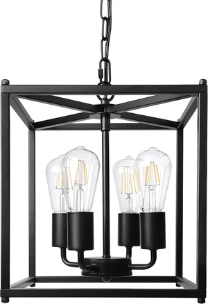 4-Light Black Farmhouse Chandelier, Iron Lantern Pendant Light Rustic Cage Adjustable Height, E26 Base Industrial Hanging Lights for Kitchen Island Dining Room Hallway Foyer Entryway 4-Light Black Farmhouse Chandelier, Iron Lantern Pendant Light Rustic Cage Adjustable Height, E26 Base Industrial Hanging Lights for Kitchen Island Dining Room Hallway Foyer Entryway