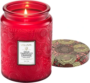 Goji Tarocco Orange Large Scented Candle Jar 18 Oz, 100 Hr Burn Goji Tarocco Orange Large Scented Candle Jar 18 Oz, 100 Hr Burn