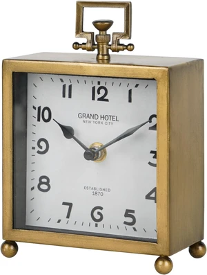 Small Gold Table Clock, Silent Classic Decorative Desk Clocks Small Gold Table Clock, Silent Classic Decorative Desk Clocks