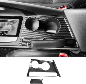 Carbon Fiber Style Car Water Cup Holder Trim Cover Interior Compatible with Hyundai Elantra CN7 N Line Carbon Fiber Style Car Water Cup Holder Trim Cover Interior Compatible with Hyundai Elantra CN7 N Line