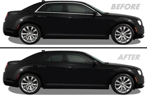 Chrome Delete Blackout Vinyl Overlay for 2011-2021 Chrysler 300 Window Trim (Gloss Black) Chrome Delete Blackout Vinyl Overlay for 2011-2021 Chrysler 300 Window Trim (Gloss Black)