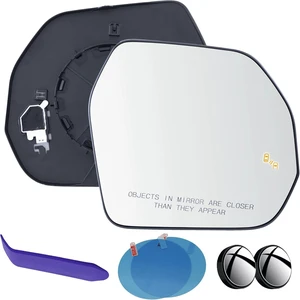 Passenger Side Mirror Glass Compatible with Toyota Tundra, Sequoia Passenger Side Mirror Glass Compatible with Toyota Tundra, Sequoia