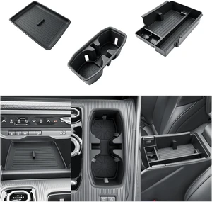3Pack for 2026 Jeep Cherokee Center Console Organizer for 2026+ Jeep Cherokee (Base/Laredo/Limited/Overland) Console Tray & Wireless Charging Mat & Cup Holder Jeep Cherokee 2026 Accessories 3Pack for 2026 Jeep Cherokee Center Console Organizer for 2026+ Jeep Cherokee (Base/Laredo/Limited/Overland) Console Tray & Wireless Charging Mat & Cup Holder Jeep Cherokee 2026 Accessories