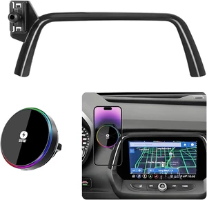 Qi2.2 Max 25W Fast Wireless Car Charger Phone Holder for Chevrolet Chevy Camaro 2016 2017 2018 2019 2020 2021 2022 2023 2024 Auto Accessories Magnetic Cell Phones Mount Compatible with MagSafe Qi2.2 Max 25W Fast Wireless Car Charger Phone Holder for Chevrolet Chevy Camaro 2016 2017 2018 2019 2020 2021 2022 2023 2024 Auto Accessories Magnetic Cell Phones Mount Compatible with MagSafe