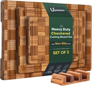 Bamboo Cutting Board Set of 3 Wooden Cutting Boards for Kitchen Wood Bamboo Cutting Board Set of 3 Wooden Cutting Boards for Kitchen Wood
