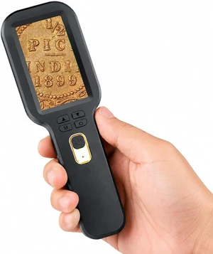 Handheld Digital Microscope 500X, 3" HD IPS Display, Coin & Jewel Magnifier Handheld Digital Microscope 500X, 3" HD IPS Display, Coin & Jewel Magnifier