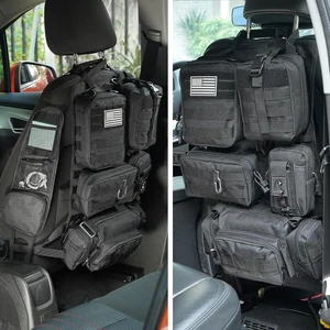 Tactical Car Seat Back Organizer,Tactical Molle Seat Back Organizer with 6 Detachable Molle Pouch,Universal Fits for Car Truck Jeep Vehicle Black Tactical Car Seat Back Organizer,Tactical Molle Seat Back Organizer with 6 Detachable Molle Pouch,Universal Fits for Car Truck Jeep Vehicle Black