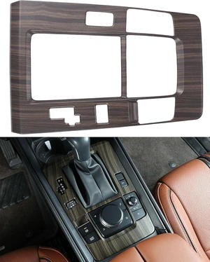 Compatible with 2025 2026 Mazda CX 50 Hybrid Accessories, Wood-Grain Finish Center Gear Shift Panel Cover Frame for Mazda CX-50 CX 50 Hybrid Compatible with 2025 2026 Mazda CX 50 Hybrid Accessories, Wood-Grain Finish Center Gear Shift Panel Cover Frame for Mazda CX-50 CX 50 Hybrid