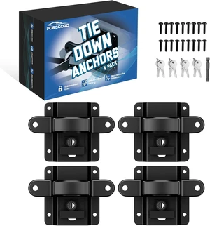 4-Pack Tie Down Anchors for F150 F250 F350 2015-2026 4-Pack Tie Down Anchors for F150 F250 F350 2015-2026