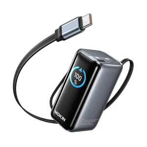Portable Charger 10000mAh, 45W PD Power Bank with Built-in Retractable USB-C Cable, Smart Display Battery Pack, Airline Travel Compliant Charger for iPhone 17/16/15, Galaxy, iPad & More Portable Charger 10000mAh, 45W PD Power Bank with Built-in Retractable USB-C Cable, Smart Display Battery Pack, Airline Travel Compliant Charger for iPhone 17/16/15, Galaxy, iPad & More