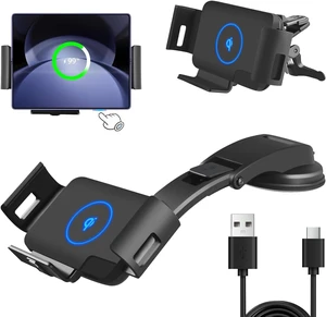 Wireless Car Charger Mount, 15W Fast Charging Holder Wireless Car Charger Mount, 15W Fast Charging Holder
