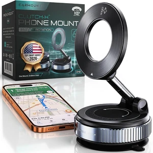 Clutch-X Black Vacuum Phone Mount Suction Cup Car Phone Holder for iPhone, Window Phone Mount for Travel, 360° Vacuum Magnetic Phone Holder for Car, Magnetic Phone Holder with Suction Cup Clutch-X Black Vacuum Phone Mount Suction Cup Car Phone Holder for iPhone, Window Phone Mount for Travel, 360° Vacuum Magnetic Phone Holder for Car, Magnetic Phone Holder with Suction Cup