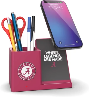 NCAA Unisex Cell Phone Wireless Charging Stand and Desktop Organizer NCAA Unisex Cell Phone Wireless Charging Stand and Desktop Organizer