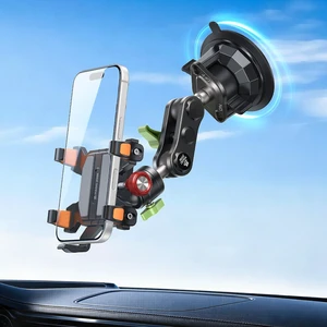 Metal Car Phone Holder 360° Rotation Suction Mount Windshield Metal Car Phone Holder 360° Rotation Suction Mount Windshield