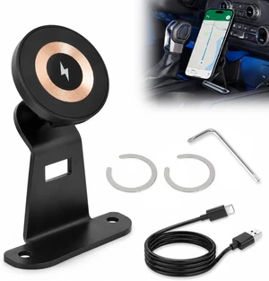 Wireless Charger Phone Mount Fit for Ford Bronco 2021-2026 Wireless Charger Phone Mount Fit for Ford Bronco 2021-2026