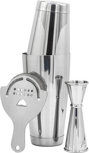 Professional Cocktail Shaker Set Bartending Kit: Weighted Boston Shaker Tins, Hawthorne Strainer and Japanese Jigger Professional Cocktail Shaker Set Bartending Kit: Weighted Boston Shaker Tins, Hawthorne Strainer and Japanese Jigger