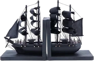 Wooden Ship bookends The Black Pearl Pirate 10" Prebuilt Caribbean Coastal Sailboat Decor Nautical Gift for Enthusiasts Wooden Ship bookends The Black Pearl Pirate 10" Prebuilt Caribbean Coastal Sailboat Decor Nautical Gift for Enthusiasts