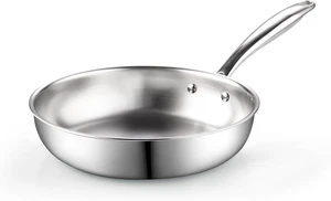 Classic Tri-Ply Clad 10 Inch Stainless Steel Skillet, Saute Frying Pan, Induction, Compatible with All Cooktops, Dishwasher & Oven Safe Classic Tri-Ply Clad 10 Inch Stainless Steel Skillet, Saute Frying Pan, Induction, Compatible with All Cooktops, Dishwasher & Oven Safe