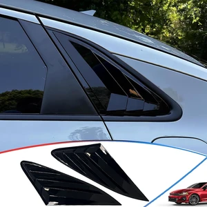 Window Louvers, for Kia K5/Optima 2021 2022 2023 2024 2025 2026, Bright Black Side Rear Window Louvers Body Kit Accessories for Cars Window Louvers, for Kia K5/Optima 2021 2022 2023 2024 2025 2026, Bright Black Side Rear Window Louvers Body Kit Accessories for Cars