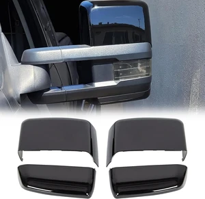 Tow Mirror Cover Caps Glossy Black Rearview Side Mirror Caps Fit for Chevy Tow Mirror Cover Caps Glossy Black Rearview Side Mirror Caps Fit for Chevy