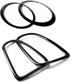 Glossy Black Headlight & Taillight Trim Covers for Mini Cooper Glossy Black Headlight & Taillight Trim Covers for Mini Cooper