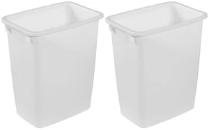 Traditional Open Top Waste Basket, White, 21 Quart, 2-Pack Traditional Open Top Waste Basket, White, 21 Quart, 2-Pack