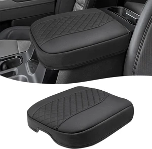 Center Console Cover for Chevy Silverado & GMC Sierra 1500 Accessories 2019-2026, Tahoe & Suburban & Yukon 2021-2026, Vinyl Car Armrest Protector, Floor Console Bucket Seat Only, Anti-Scratch, Black Center Console Cover for Chevy Silverado & GMC Sierra 1500 Accessories 2019-2026, Tahoe & Suburban & Yukon 2021-2026, Vinyl Car Armrest Protector, Floor Console Bucket Seat Only, Anti-Scratch, Black