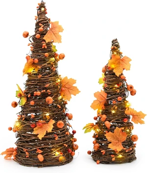 Fall Decor, Fall Tabletop Trees, Lighted Pumpkin Thanksgiving Decorations Fall Decor, Fall Tabletop Trees, Lighted Pumpkin Thanksgiving Decorations