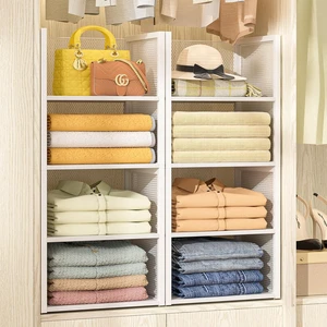 4-Tier Stackable Closet Organizers and Storage Basket, Wire Clothes Shelf Organizer Bins, Sweater Storage for Wardrobe Cupboard, Multifunctional Cube Storage Box for Kitchen Bath Laundry Room, White 4-Tier Stackable Closet Organizers and Storage Basket, Wire Clothes Shelf Organizer Bins, Sweater Storage for Wardrobe Cupboard, Multifunctional Cube Storage Box for Kitchen Bath Laundry Room, White
