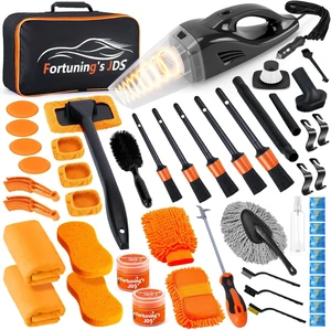 61 PCS Car Detailing Kit Interior Cleaner, Auto Detailing Kit, Car Vacuum Car Interior Detailing Kit, Car Wash Kit with Bucket Detailing Brush Set Car Accessories for Motorcycle, Cars, Bikes, Wheels 61 PCS Car Detailing Kit Interior Cleaner, Auto Detailing Kit, Car Vacuum Car Interior Detailing Kit, Car Wash Kit with Bucket Detailing Brush Set Car Accessories for Motorcycle, Cars, Bikes, Wheels