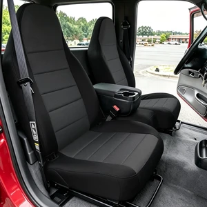 2Pcs 60/40 Cloth High Back Bench Seat Cover Fit for Ford Ranger XLT Front 1998 1999 2000 2001 2002 2003 Without Console Cover Black 2Pcs 60/40 Cloth High Back Bench Seat Cover Fit for Ford Ranger XLT Front 1998 1999 2000 2001 2002 2003 Without Console Cover Black