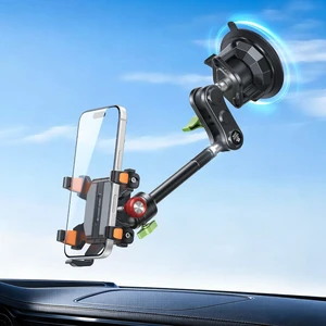 Metal Car Phone Holder 360° Rotation Suction Mount Windshield Metal Car Phone Holder 360° Rotation Suction Mount Windshield