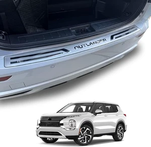 Trunk Door Sill Protector for Mitsubishi Outlander 2022 2023 2024 2025 Rear Bumper Protector Accessories Guard Cover Trim Mirror-Like Finish Parts Decorating Protecting Trunk Door Sill Protector for Mitsubishi Outlander 2022 2023 2024 2025 Rear Bumper Protector Accessories Guard Cover Trim Mirror-Like Finish Parts Decorating Protecting