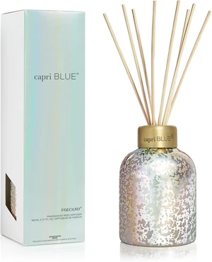 Reed Diffuser - Reed Diffuser Set Includes Scented Oil, Sticks, and Mercury Iridescent Glass Bottle - Home Decor Room Fresheners - Volcano (5.7 fl oz) Reed Diffuser - Reed Diffuser Set Includes Scented Oil, Sticks, and Mercury Iridescent Glass Bottle - Home Decor Room Fresheners - Volcano (5.7 fl oz)